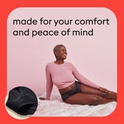 Thinx For All Leaks Women’s Hi-Waist Incontinence Underwear, Size 1X, Black