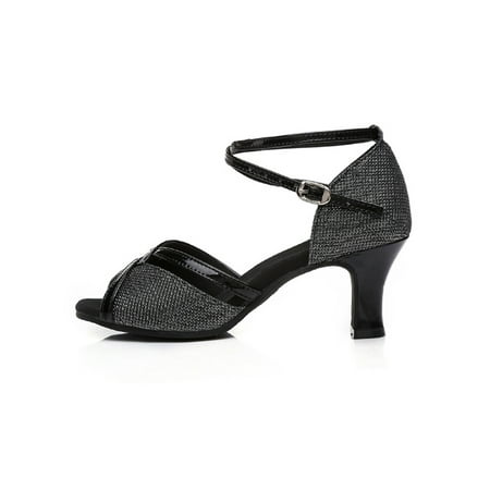 

Bellella Lady Sandals Ankle Strap Latin Shoe Open Toe Dance Shoes Fashionable Party Performence Black#1 5