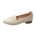 thumbnail image 6 of Mepaouo Womens Ballet Flats Pointed Toe Casual Dress Slip on Loafers Wedding Party Low Heel Shoes Beige 6.5, 6 of 7