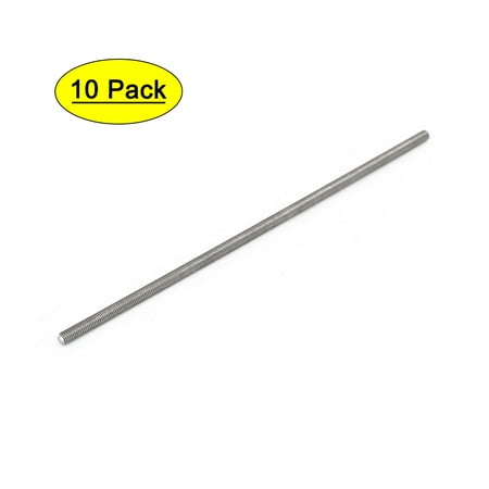 

M3 x 120mm 0.5mm Pitch 304 Stainless Steel Fully Threaded Rods Hardware 10 Pcs