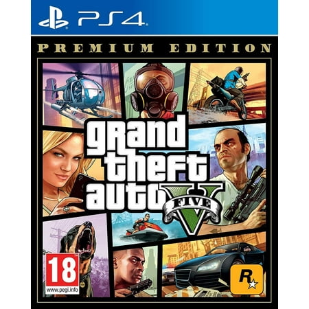 Grand Theft Auto: V Premium Edition Playstation 4 PS4 Video Game DVD