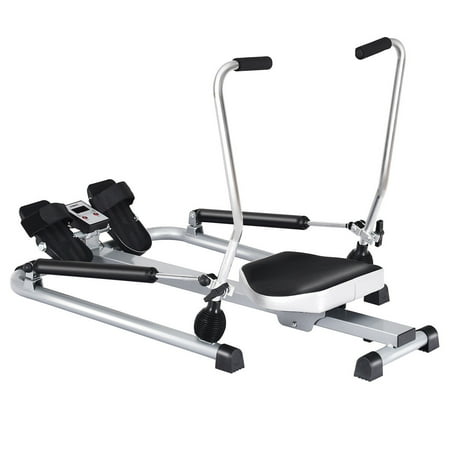 Gymax Exercise Rowing Machine Rower w/Adjustable Double Hydraulic Resistance Home (Best Way To Use Rowing Machine)