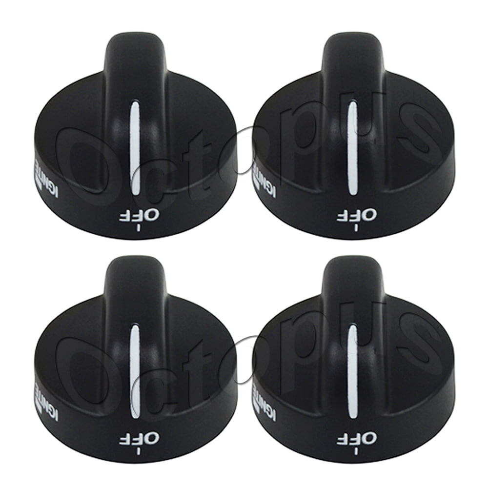 4 Pack 8273103 Gas Range Top Surface Burner Control Knobs Black Replacement Part for Whirlpool Roper Estate Amana Replace AP6012363 AP3085376 PS393678 ER8273103 PS11745570 WP8273103VP WP8273103