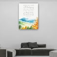 thumbnail image 4 of Bible Verse Wall Art Nature Landscape Posters Psalm 100 4 Decorations Modern Painting Canvas Artwork For Office Unframed 16x24 in, 4 of 5