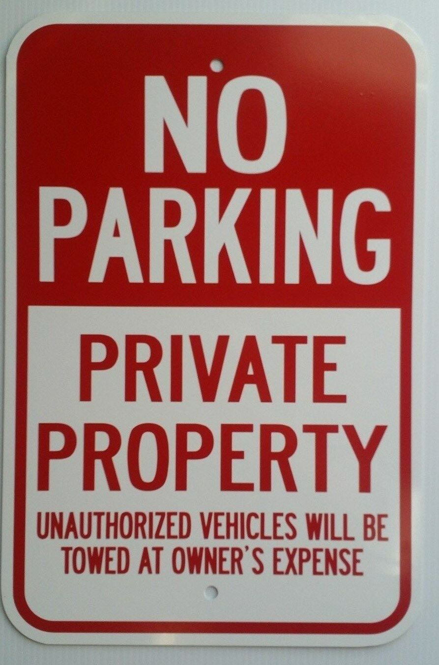 No Parking  Warning Safety Property Sticker Sign 