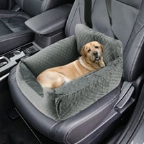 Unique Bargains Dog Car Seat Booster for Small Medium Dogs Safe and Comfortable for Easy Cleaning with Seat Belt Gray