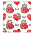 thumbnail image 3 of Dailycode Dishwasher Magnet Cover Magnetic Fridge Door Cover Home Kitchen Decor, Sloth with Love Balloon, 23"x 26", 3 of 6
