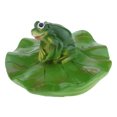 thumbnail image 4 of Ornamento de rana flotante de agua 2 Piezas De Loto Artificial Hoja Rana Agua Flotante Adorno Estanque Adornos, 4 of 7