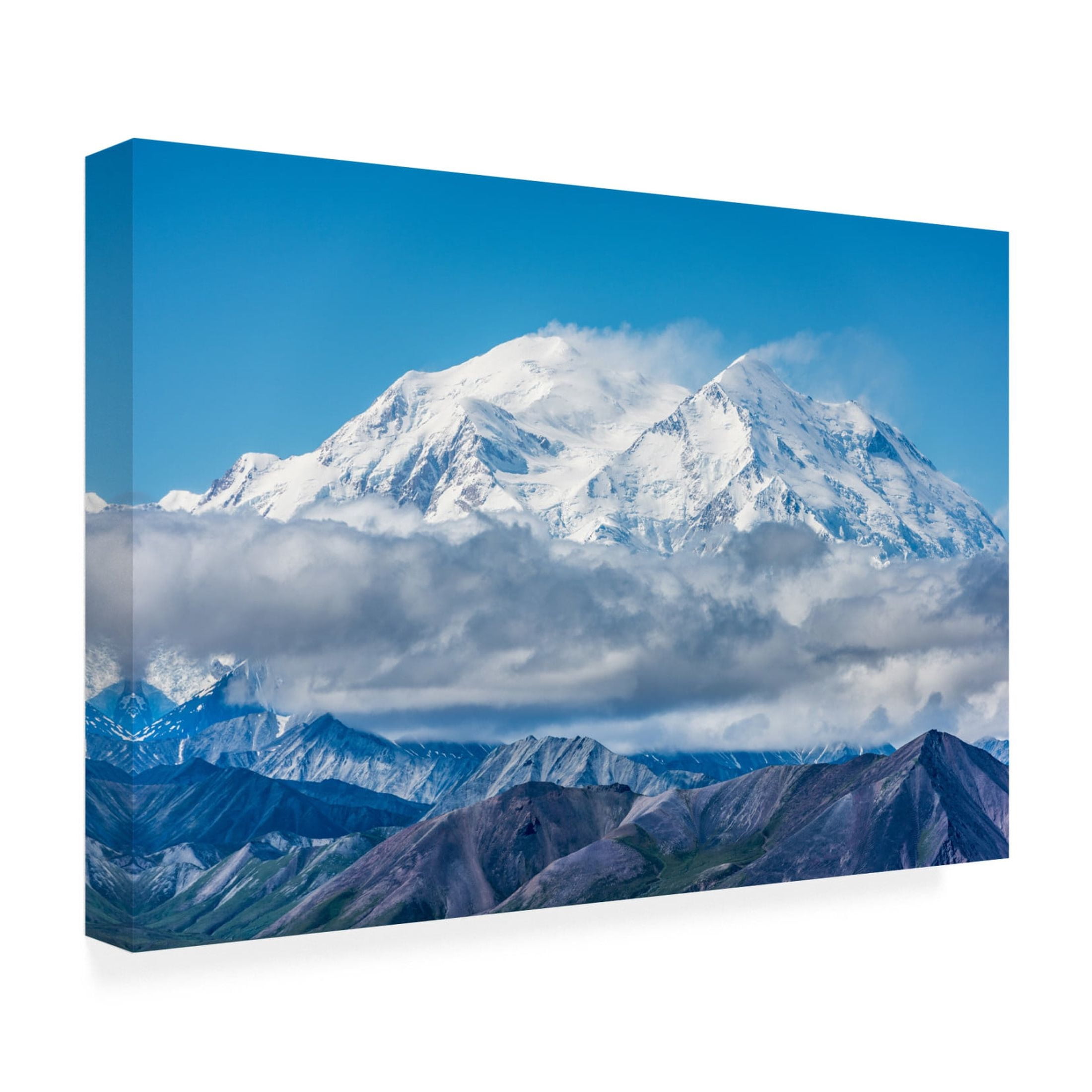 Canvas Wall Art - Jeffrey C. Sink 'The Departing Storm' Wall Art for Living Room, Bedroom, or Office Décor by Trademark Fine Art - 47 x 30 Inches