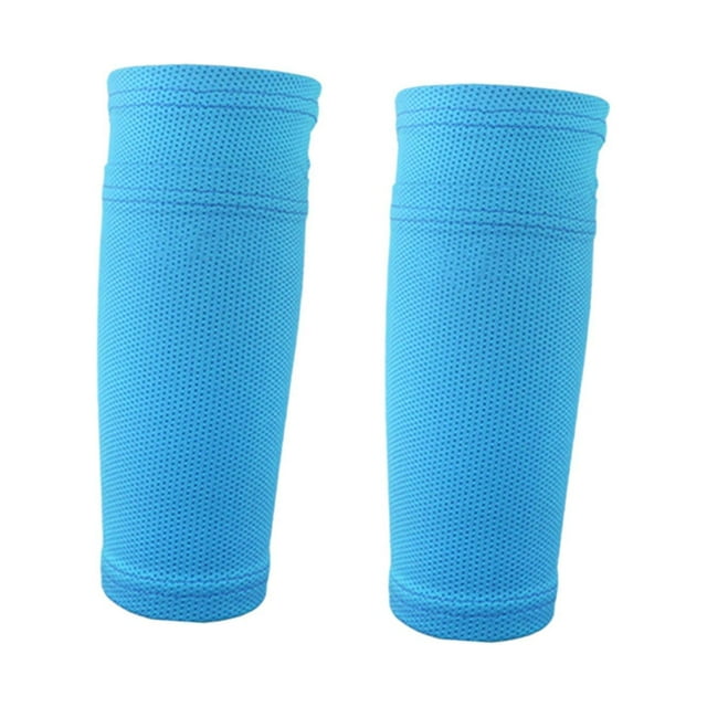 2x Espinilleras, Mangas de Pierna de Fútbol, Soporte de Rendimiento de Pierna, Calcetines Protectores, Manga de Compresión de Pierna de Pantorrilla Pa
