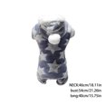 thumbnail image 2 of Fiudx Sudadera con Capucha de Forro Polar Súper Suave para Mascotas, Pijama con Estampado de Estrellas, Abrigo Cálido de Invierno, Ropa de Dormir Versátil para Uso Diario, para Perros Pequeños y Gato, 2 of 5