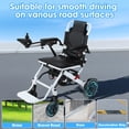 thumbnail image 4 of Eosunjian Lightweight Foldable Electric Wheelchair for Adult Senior with 500w Motors,Large Thickened Footrest,White(Dual Batteries), 4 of 11