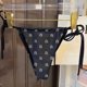 thumbnail image 5 of Traje de baño estampado para mujer, estilo playero, bikini sexy con efecto push-up, tanga, bragas con vendaje, sujetador, bikini Wang, traje de baño de verano 2024 nuevo, 5 of 5