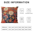 thumbnail image 6 of Acheng  Farmhouse Throw Pillow Cover with Zipper Orange Red Chinoiserie Floral Blue and White Porcelain Vase Pillow Cases Cushion Cover for Office Living Room Bedroom Car Chair Home White, 6 of 6
