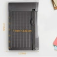 thumbnail image 3 of LOVEVER Portable Paper Trimmer Guillotine Mini Paper Cutter Cutting Saw Tools with Built in Ruler for Cutting of Paper  Photos  Labels  34uv076ps1, 3 of 5