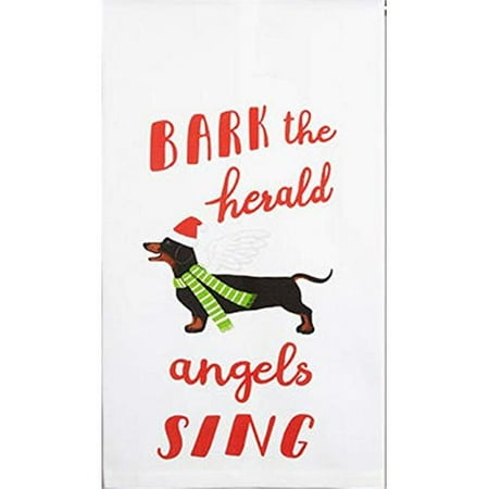 

Peking Handicraft 18 x 25 in. Angels Sing Dog Lover Dachshund Christmas Dish Towel - Pack of 4