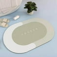 thumbnail image 3 of 40x60cm Non Slip Bath Mat Quick Drying Bath Home Bath Rugs Thick for Doorway Bathroom Oval C, 3 of 8