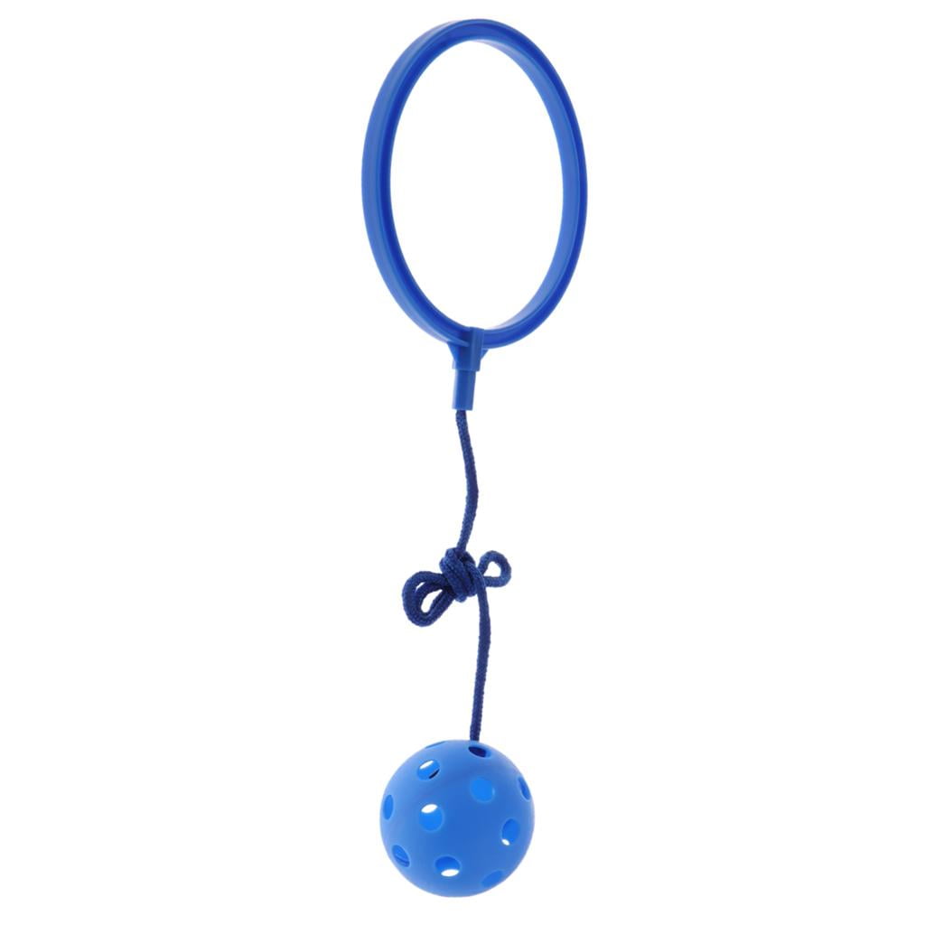 Balle De Saut à La Cheville Pour Enfants - Jouet D'extérieur, Anneau 13cm, Corde 50cm, Couleurs Vives