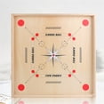 thumbnail image 5 of Mesa de Carrom de Tamaño Completo, Juego de Mesa de Carrom Clásico Strike y Juego de Mesa de Bolsillo con Palos de Billar, Monedas, Reina y Striker para Adultos, Niños, Niños y Niñas por Hey! Play!, 5 of 5