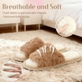 thumbnail image 2 of TRANSLINK Fuzzy Open Toe Slippers Ultra Soft Slip On House Shoes Featuring Memory Foam Ideal Gifts for Women Her Mom, 2 of 6