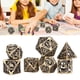 thumbnail image 1 of Dados de Juego DND ANGGREK de metal hueco 7 dados para juegos de rol de mesa, 1 of 8