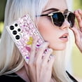 thumbnail image 4 of Compatible with Samsung Galaxy S23 Ultra Bling Diamond Case Luxury Glitter Shiny Sparkly 3D Butterfly Flower Crystal Rhinestones Phone Case for Women Girly Slim Shockproof Phone Cover, Pink, 4 of 12