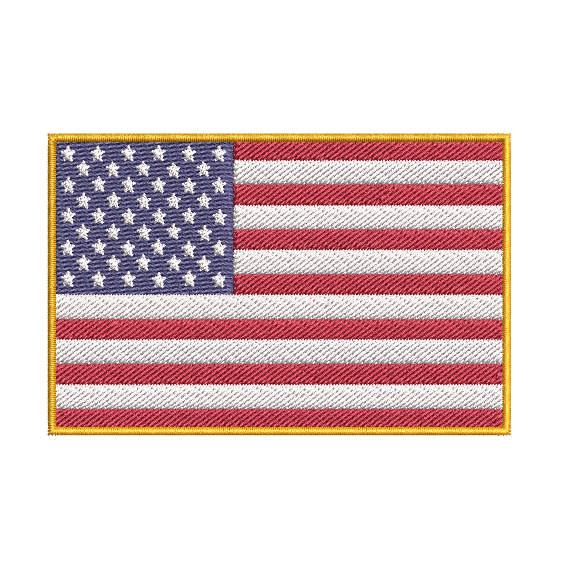 United States USA Flag Patch Felt Embroidered Iron On Applique
