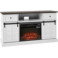 thumbnail image 2 of Fireplace TV Stand Entertainment Center for 65" TV Living Room White, 2 of 9