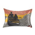 thumbnail image 7 of Yayeee Pillowcase King Size Set of 2 Satin Wrinkle Resistant Pillow Case, Striped Boat, 7 of 7