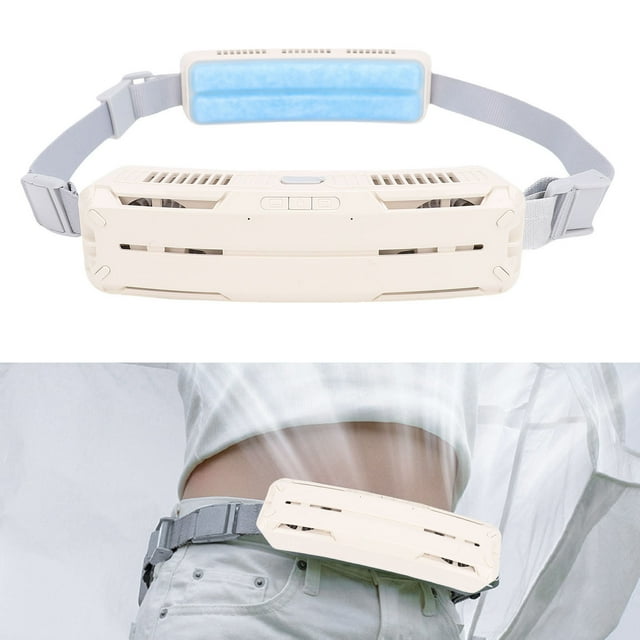 Ventilador De Cintura Portátil, Viento Fuerte, Recargable Por USB