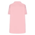 thumbnail image 5 of Mens Shirts Plus Size under $5 Short Sleeve Turndown Collar Pocket Solid Color Casual Blouse Pink XL, 5 of 6