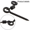 thumbnail image 2 of 20pcs Carp Fishing Screws with D-Rig Swivel Ring for Piercing and Holding, 2 of 10