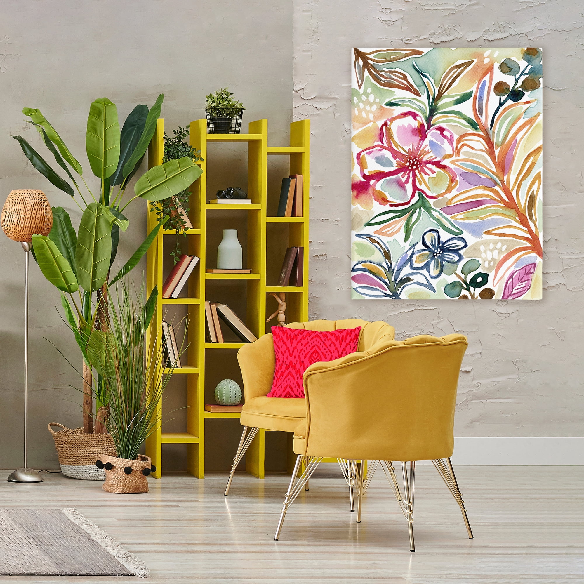 Stupell Industries Colorful Garden Impressions Canvas Wall Art, design by Lisa Nohren