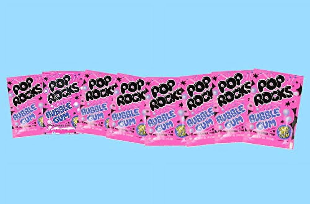 Pop Rocks Bubble Gum Bulk (0.33oz) - 72 Pack of Bubblegum Flavored Poprocks - Retro Crackling Rock Candy - By Dr. Plenty