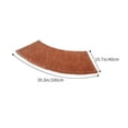 thumbnail image 3 of HDWUEN Bath Rugs Solid Color Curved Bathroom Floor Mat Fan Shaped Water Absorbing Foot Mat for Household Bathroom Shower Room Non Slip Door Mat Carpet, 3 of 6