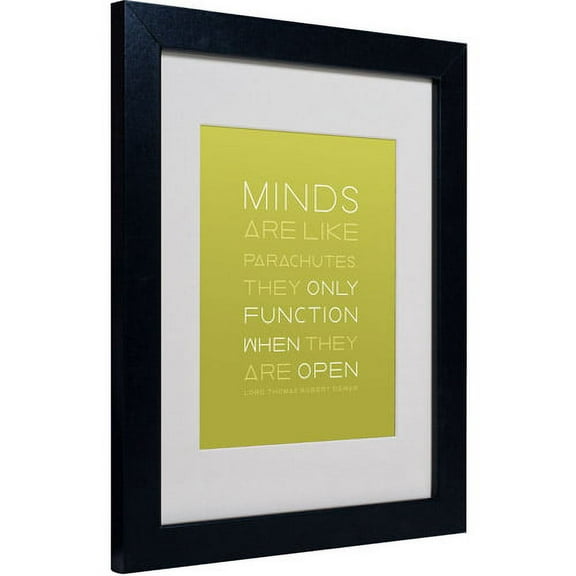 Trademark Fine Art "An Open Mind" Matted Framed Canvas Art by Megan Romo