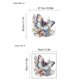 thumbnail image 2 of Adhesivos de pared con mariposas y flores, acuarela, PVC, 30 x 30 cm, 2 of 2
