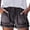 v#51Dark Gray27, variant on Rggeeun Womens Shorts Solid Color Elastic High Waist Denim Side Pockets & Bottom Tassel Trim Soft Lightweight Slim Fit For Summer Office Adorable Bottoms,Black,L