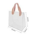 thumbnail image 3 of Unique Bargains Lightweight Reusable Gift Bag for All Occasions 1 Pc Pink Clear Large, 3 of 5