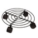 thumbnail image 2 of Soporte para maceta de hierro de metal de 10 pulgadas con ruedas, resistente con bloqueo, 2 of 9