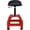 Red, variant on Outdoor Rustic Wooden Bench with Wagon Wheel Legs for 2 People, Burnt-Like Finish Garden Bench for Patio Lawn Yard, Solid Fir Wood Front Porch Furniture