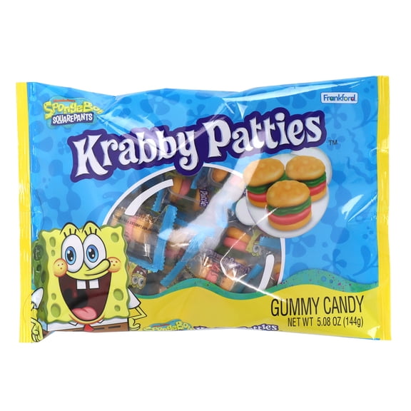 Spongebob Squarepants Krabby Patties Original Gummy Candy Bag