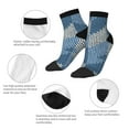 thumbnail image 5 of Naloa Cozy Knitted Blue Chevron Ankle Socks for Women Non Slip Socks No Show Socks Classic Low Cut Casual Socks Casual Socks, 5 of 7