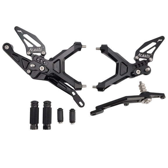 Racing Adjustable Rearsets Foot Pegs Black For BMW S1000RR M1000RR 2019-2024