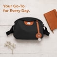 thumbnail image 6 of INSPIRE CHIC Oxford Crossbody Bag for Women Casual Everyday Shoulder  with Adjustable Strap & Zipper Closure Black, 6 of 6