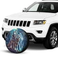 thumbnail image 2 of KAKALAD 3d Printed Wolf 01 Spare Tire Cover Universal Vehicle Accessories Buckle Car Tools 15”in, 2 of 6