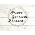thumbnail image 3 of Lula Bijoux and Company 24x19 Black Modern Framed Museum Art Print Titled - Happy Grateful Blessed, 3 of 5