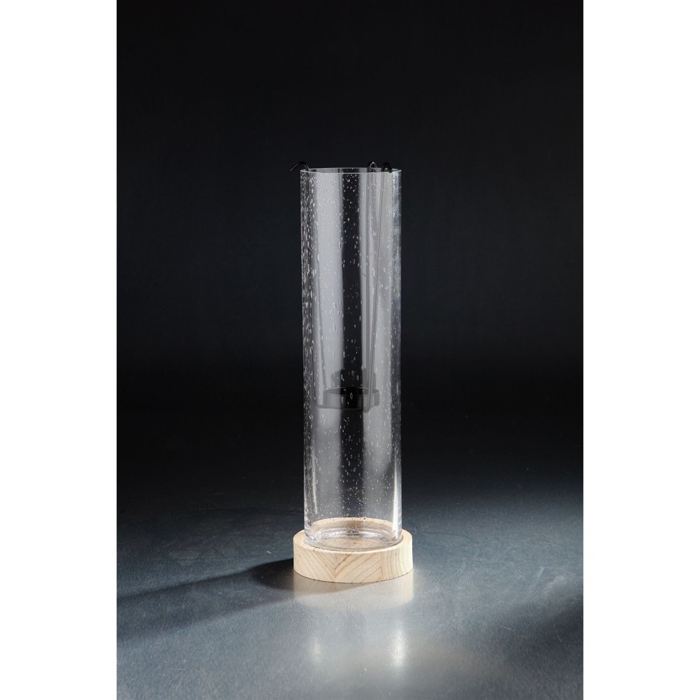 hand blown glass candle holders