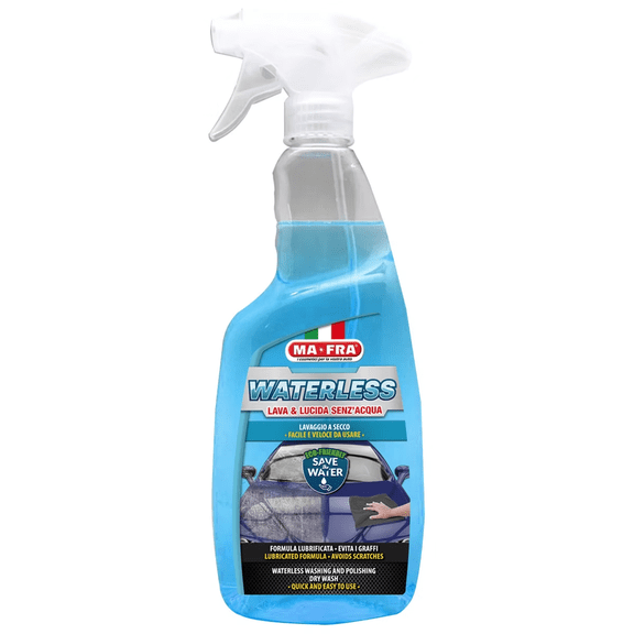 Mafra Waterless Wash Spray, 750ML — rinseless quick wash that cleans and protects