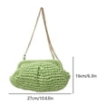 thumbnail image 2 of Bolso Tipo Cartera Tejido Cruzado Paja Playa Femenino Con Correa Desmontable, 2 of 9